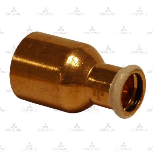 Reducer Transition 42mm x 22mm Copper Press Fit Fitting Reducer - M-Profile