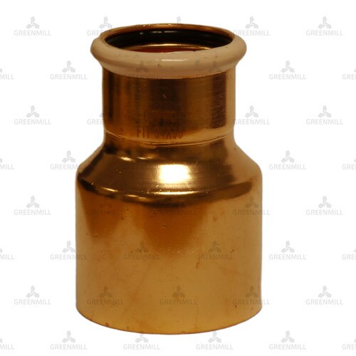Reducer Transition 54mm x 35mm Copper Press Fit Fitting Reducer - M-Profile