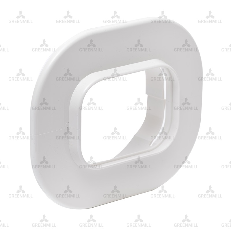 White Inaba Denko Slimduct Wall Rosette 100mm