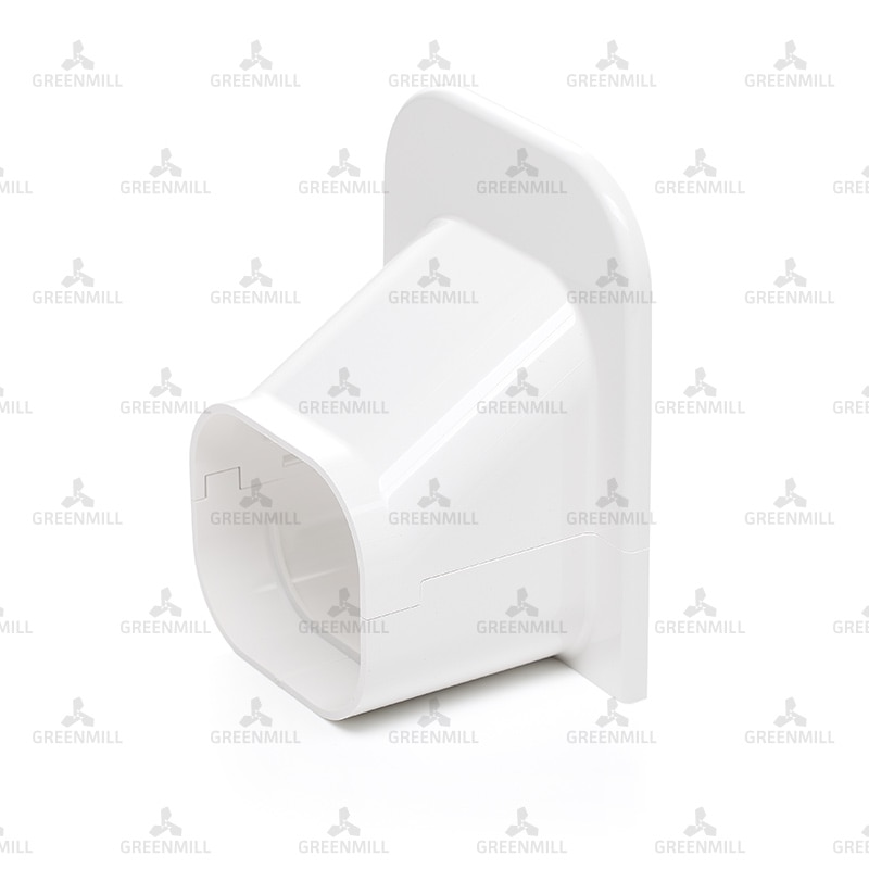 White Slimduct Corner Cap 75mm | Greenmill AC