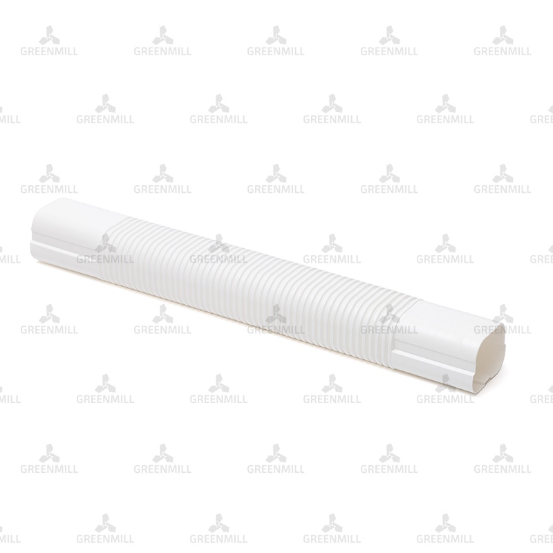 White Inaba Denko Slimduct Flexible Joint 75mm