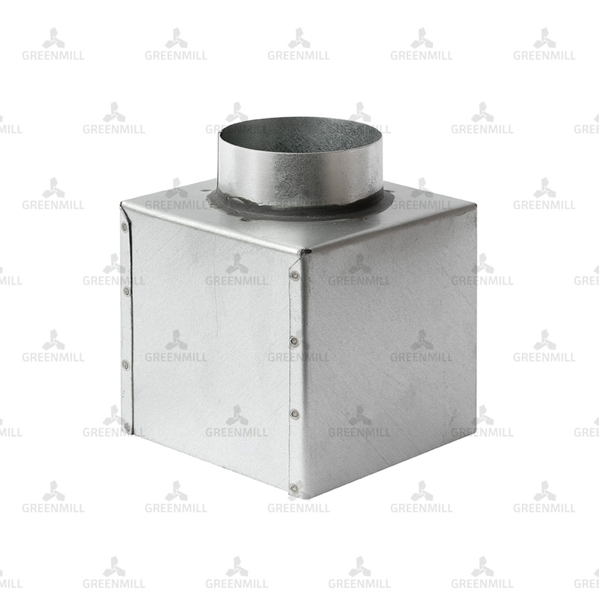 Plenum Box Inlet On Top 150mm Plenum Box with 100mm Top Entry Spigot