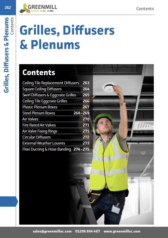 Grilles, Diffusers & Plenums